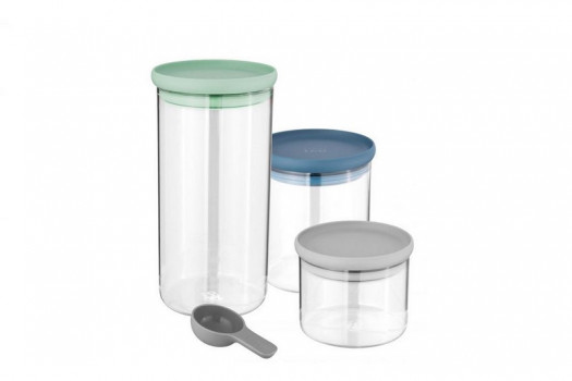 Boîte de rangement en verre léo line