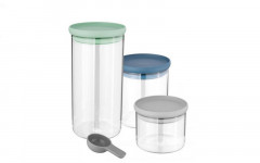 Boîte de rangement en verre léo line