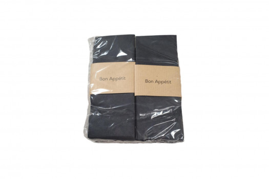 Pochette noire bon appétit