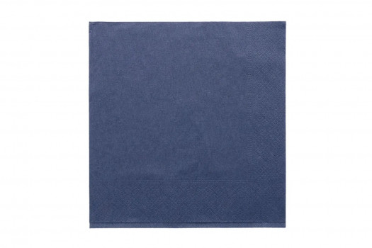 Serviette bleue marine 39*39cm