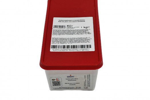 Salade rôti de porc moutarde