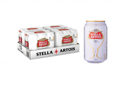 Bière stella artois cans