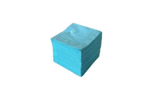 Serviette bleue turquoise 20*20cm