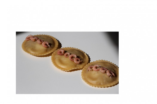 Raviole sole crevette grise