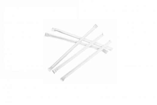 Paille carton emballée