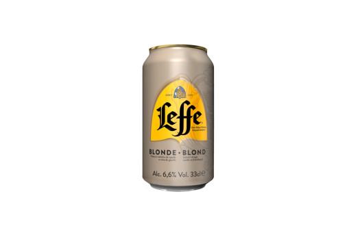Bière leffe blonde cans