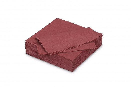 Serviette bordeaux 33*33cm