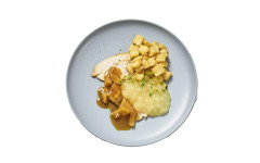 Dinde sauce orange pomme pdt