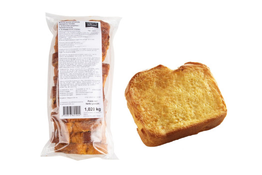 Brioche perdue tranchée