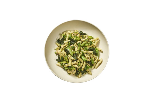 Penne pesto épinard poulet