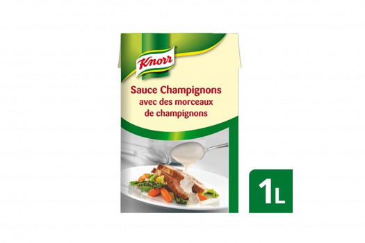 Sauce champignons avec morceaux brick