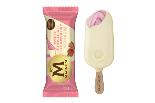 Magnum strawbery white