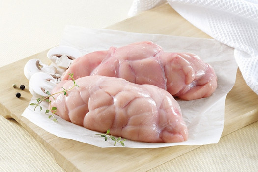 Ris veau coeur nettoyés