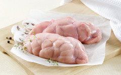 Ris veau coeur nettoyés