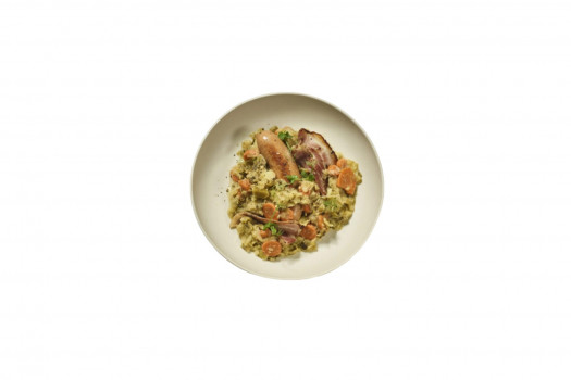 Pot au feu saucisse fumée