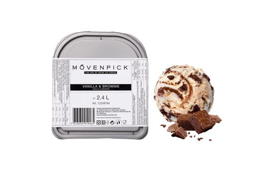 Glace vanille brownie