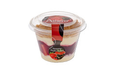 Tiramisu fruit rouge pot