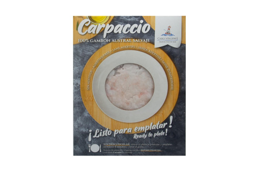 Carpaccio crevette rouge