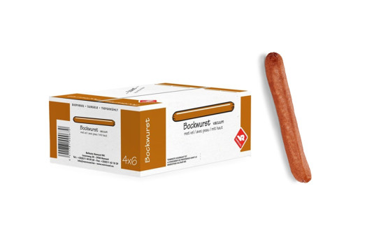 Bockwurst brun avec peau