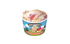 Glace strawberry cheesecake