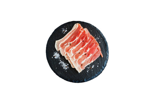 Lard fumé en tranche