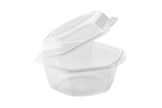 Barquette hexagonale avec couvercle 500cc