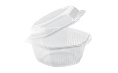 Barquette hexagonale avec couvercle 500cc