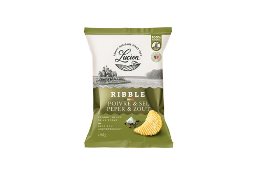 Chips ribble poivre sel