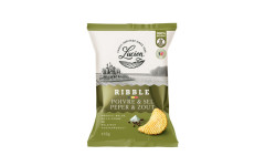 Chips ribble poivre sel