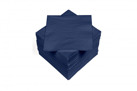 Serviette bleue foncé 33*33cm