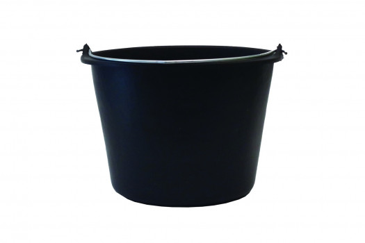 Seau noir maçon 12l