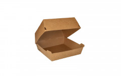 Box hamburger large brun
