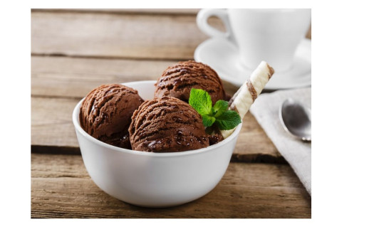 Glace chocolat avec morceaux