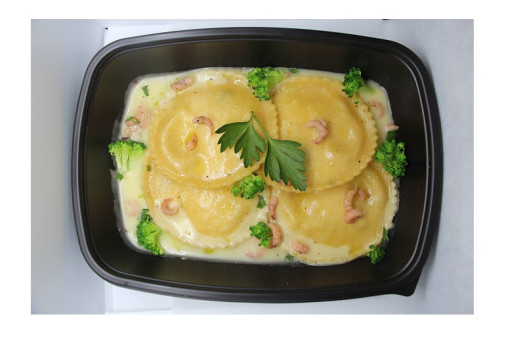 Raviole sole crevette grise