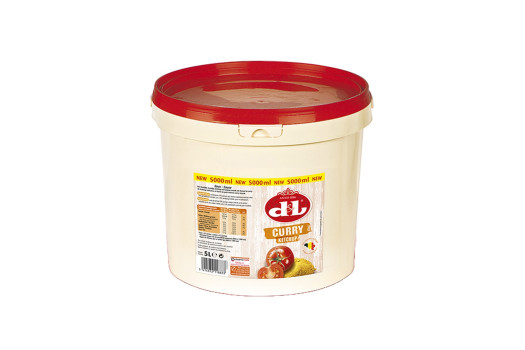 Sauce ketchup curry seau