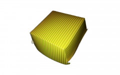 Box hamburger carton jaune ap7