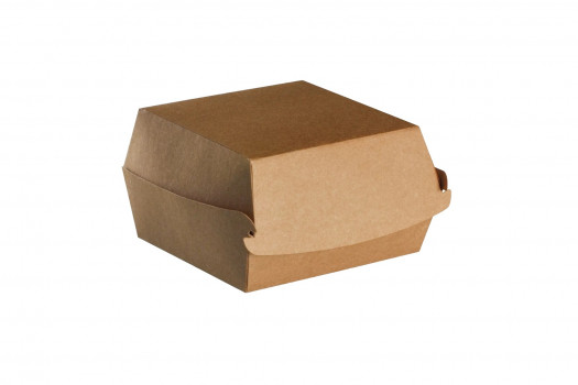 Box hamburger carton small brun