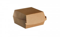 Box hamburger carton small brun