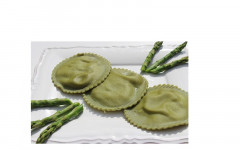 Raviole verte turbot asperge verte