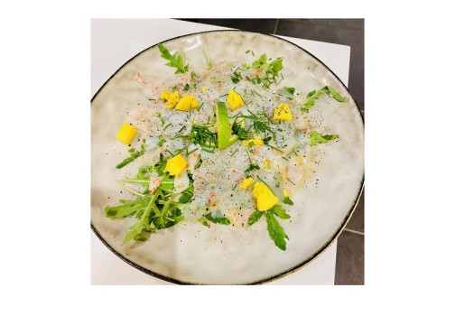 Carpaccio crevette rouge