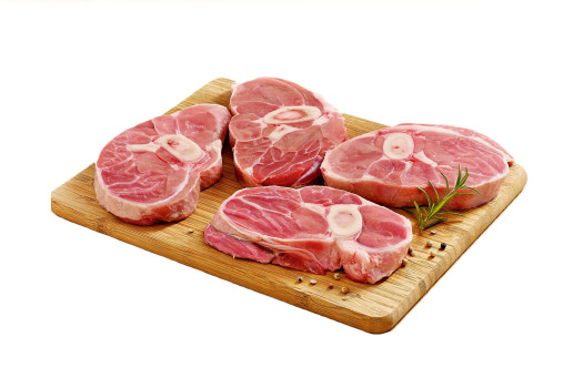 Osso bucco/veau jarret coupe tanche rose