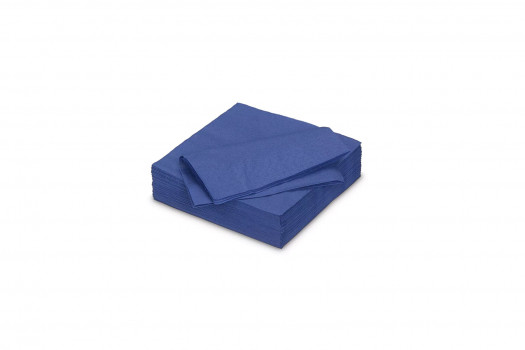 Serviette bleue royal 25*25cm