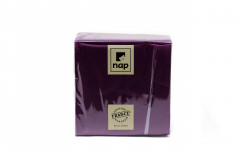 Serviette aubergine 39*39cm