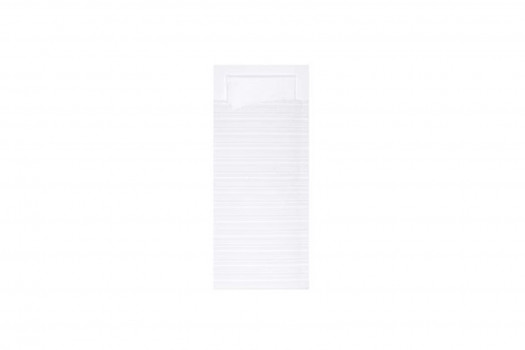 Pochette blanche serviette blanche