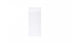 Pochette blanche serviette blanche