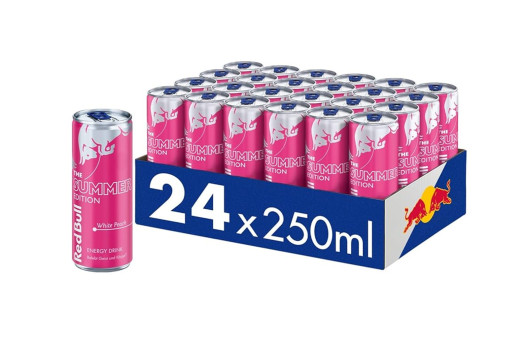 Red bull summer white peach sleek