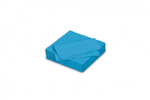 Serviette bleue azur 25*25cm