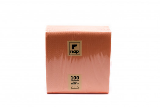 Serviette abricot 39*39cm