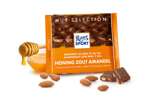 Chocolat amande au miel et sel