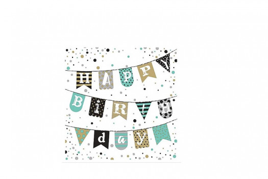 Serviette guirlande 33*33cm